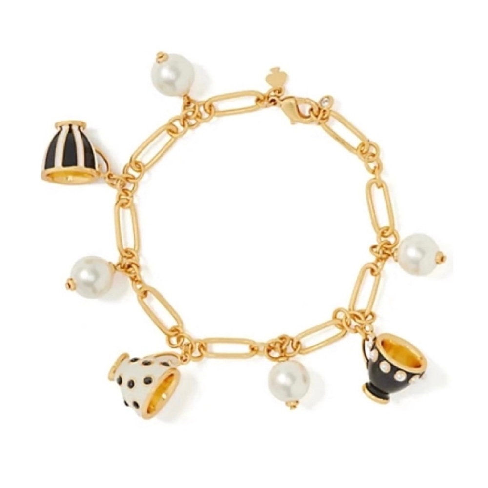 $129 Kate Spade Alice in Wonderland Teacup Bracelet